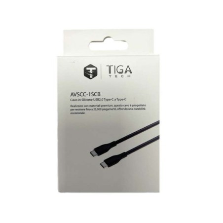 Tiga Tech AVSCC - 1SCB: Cavo in Silicone USB2.0 Type-C a Type-C – Affi